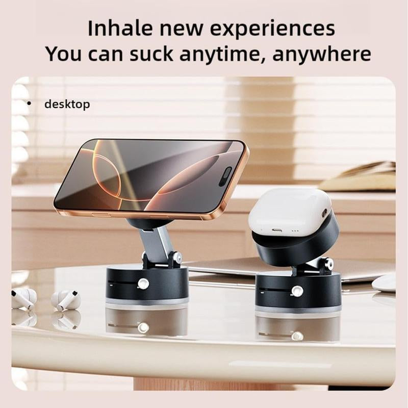 Mother'S Day Gift Vacuum Magnetic Phone Stand. Foldable and Retractable, Strongmagnet, Portable, Multi-Scene Useeasy to Use, Zero Bubbles, Your Screenstays Spotless
