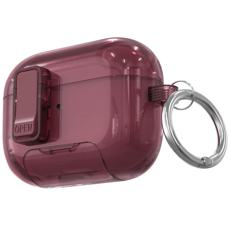 Earphone Case with Keychain, Dustproof Earphone Protective Cover, Earphone Accessories Compatible with Airpods