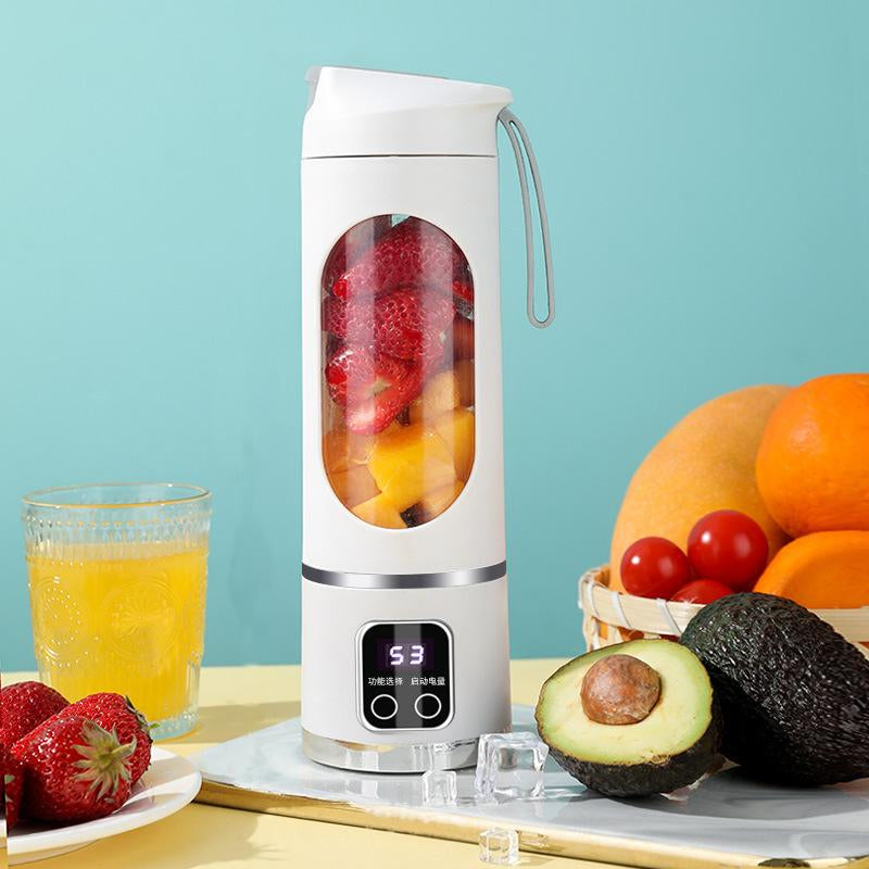 Cold Press Juicer for Smoothies and Liquids, 450Ml Compact Juicer & Blender, USB Rechargeable,Slow Masticator Chute, for Whole Vegetables and Fruits, High Yield, Easy to Clean Springtok Steel