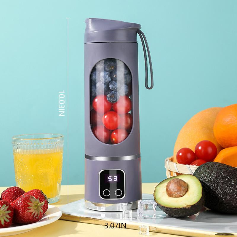 Cold Press Juicer for Smoothies and Liquids, 450Ml Compact Juicer & Blender, USB Rechargeable,Slow Masticator Chute, for Whole Vegetables and Fruits, High Yield, Easy to Clean Springtok Steel