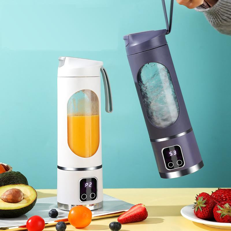Cold Press Juicer for Smoothies and Liquids, 450Ml Compact Juicer & Blender, USB Rechargeable,Slow Masticator Chute, for Whole Vegetables and Fruits, High Yield, Easy to Clean Springtok Steel