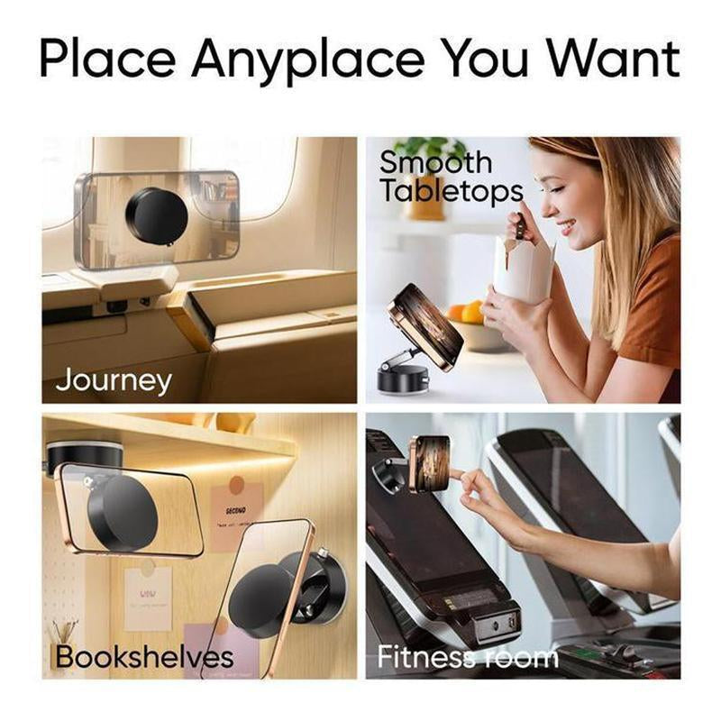 Mother'S Day Gift Vacuum Magnetic Phone Stand. Foldable and Retractable, Strongmagnet, Portable, Multi-Scene Useeasy to Use, Zero Bubbles, Your Screenstays Spotless