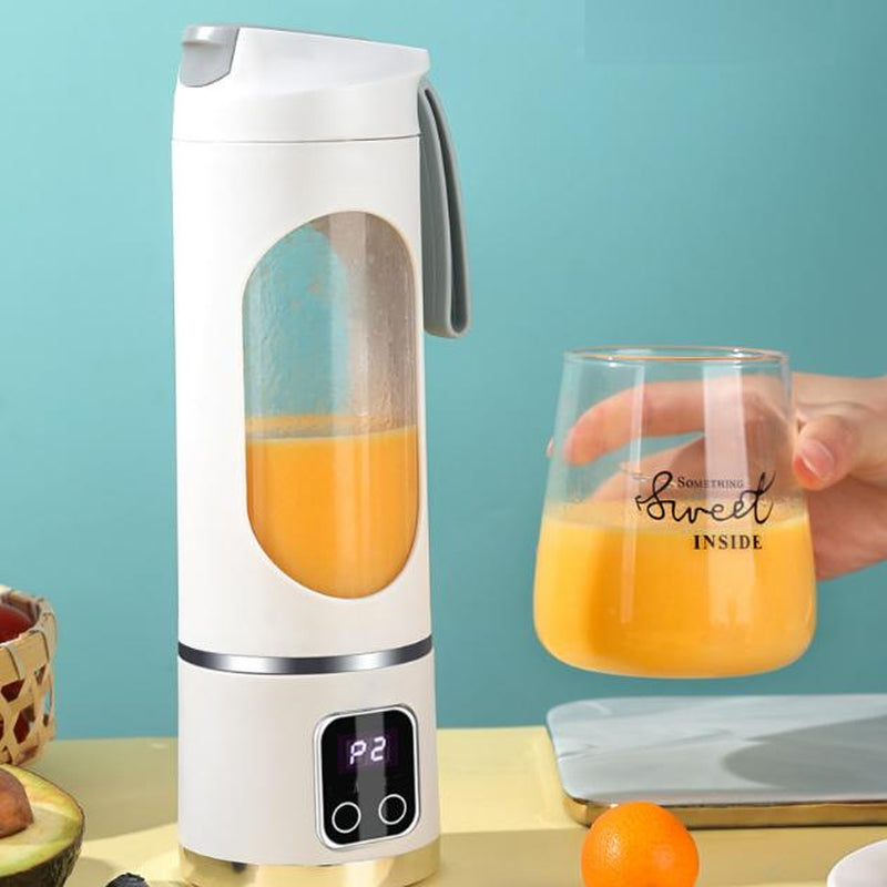 Cold Press Juicer for Smoothies and Liquids, 450Ml Compact Juicer & Blender, USB Rechargeable,Slow Masticator Chute, for Whole Vegetables and Fruits, High Yield, Easy to Clean Springtok Steel