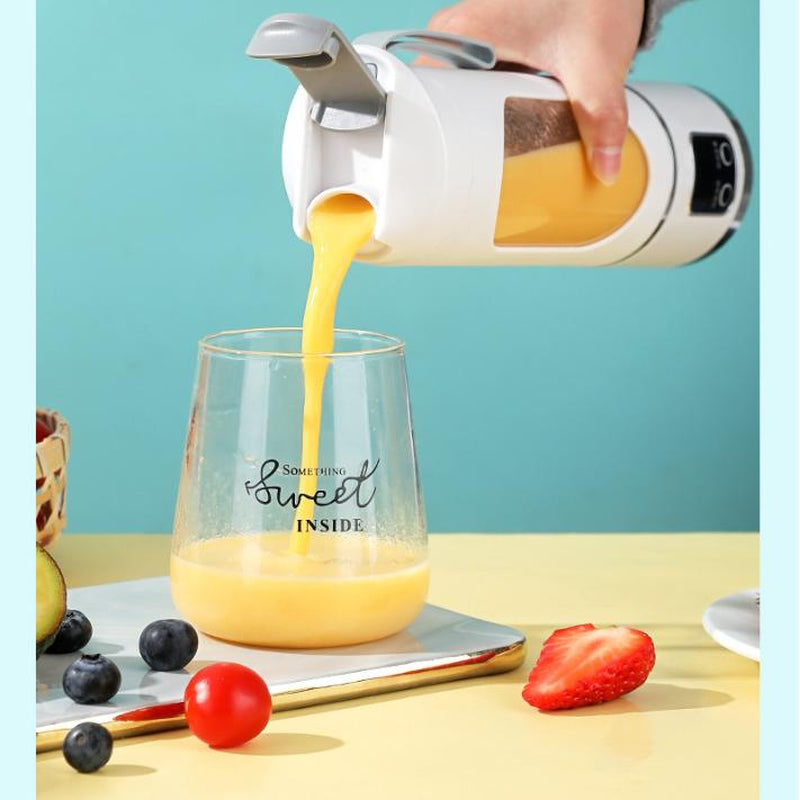Cold Press Juicer for Smoothies and Liquids, 450Ml Compact Juicer & Blender, USB Rechargeable,Slow Masticator Chute, for Whole Vegetables and Fruits, High Yield, Easy to Clean Springtok Steel