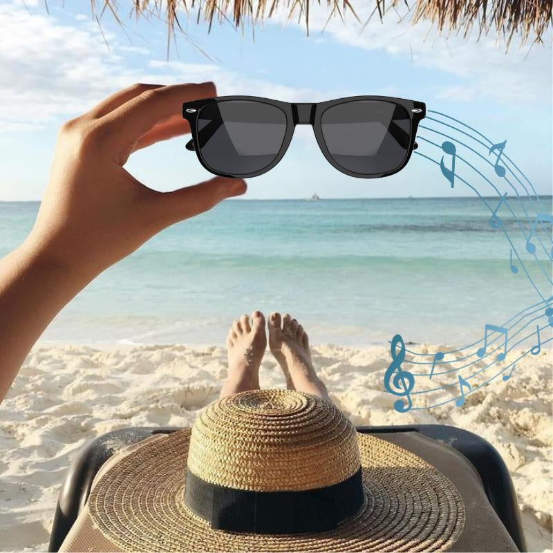 【Smart Glasses 2025】Bluetooth 5.4 Music Sunglasses with HD Calls & Lossless Audio | 50Hr Playtime | IPX4 Waterproof | Wireless Audio Glasses for Running, Cycling & Outdoor Activities (Prescription Ready)