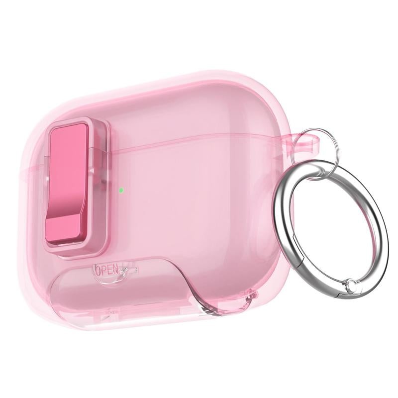 Earphone Case with Keychain, Dustproof Earphone Protective Cover, Earphone Accessories Compatible with Airpods