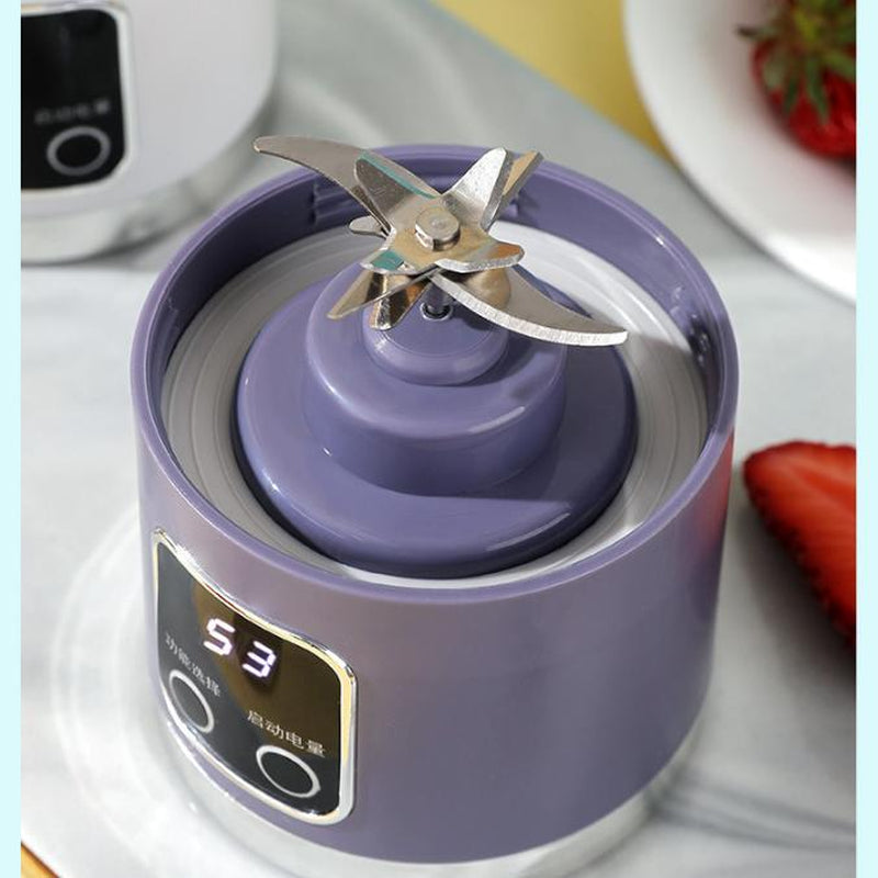Cold Press Juicer for Smoothies and Liquids, 450Ml Compact Juicer & Blender, USB Rechargeable,Slow Masticator Chute, for Whole Vegetables and Fruits, High Yield, Easy to Clean Springtok Steel