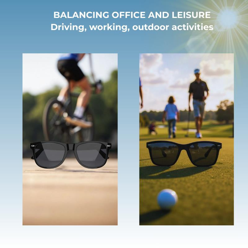 【Smart Glasses 2025】Bluetooth 5.4 Music Sunglasses with HD Calls & Lossless Audio | 50Hr Playtime | IPX4 Waterproof | Wireless Audio Glasses for Running, Cycling & Outdoor Activities (Prescription Ready)