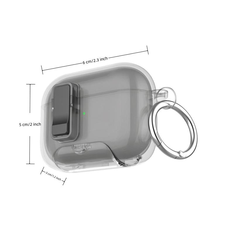 Earphone Case with Keychain, Dustproof Earphone Protective Cover, Earphone Accessories Compatible with Airpods