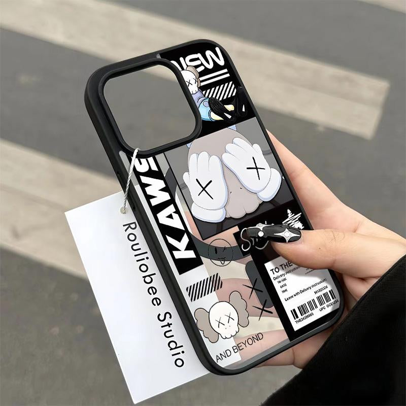 Casing for Iphone 15 16 PRO MAX plus K-A-W-S Helianthus Annuus[Compatible with Magsafe] Magnetic Transparent Soft Silicon TPU Shockproof Phone Cases 1088