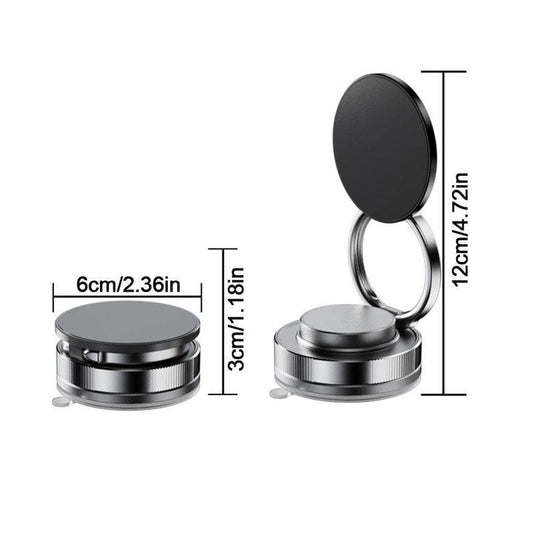 360° Adjustable Vacuum Magnetic Phone Holder – Suction Cup Mount for Magsafe, Compatible with All Smartphones | Car, Mirror, Gym & Makeup Use