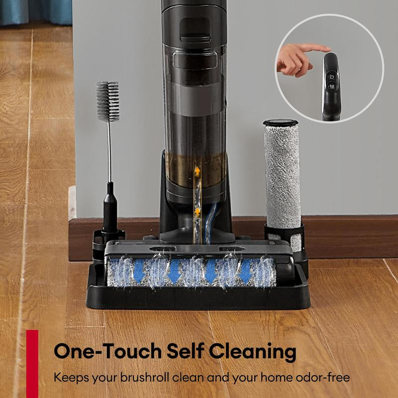 Ultenic Vacuum Mop Wet Dry Vacuum Cleaner with Self-Cleaning Smart Floor Cleaner Mop for Hard Floors , Long Run Time, Dual-Sided Edge Cleaning,Clean Water Tank for Ultenic Cordless Wet Dry Vacuum Cleaner Replacement Parts Portable Durable