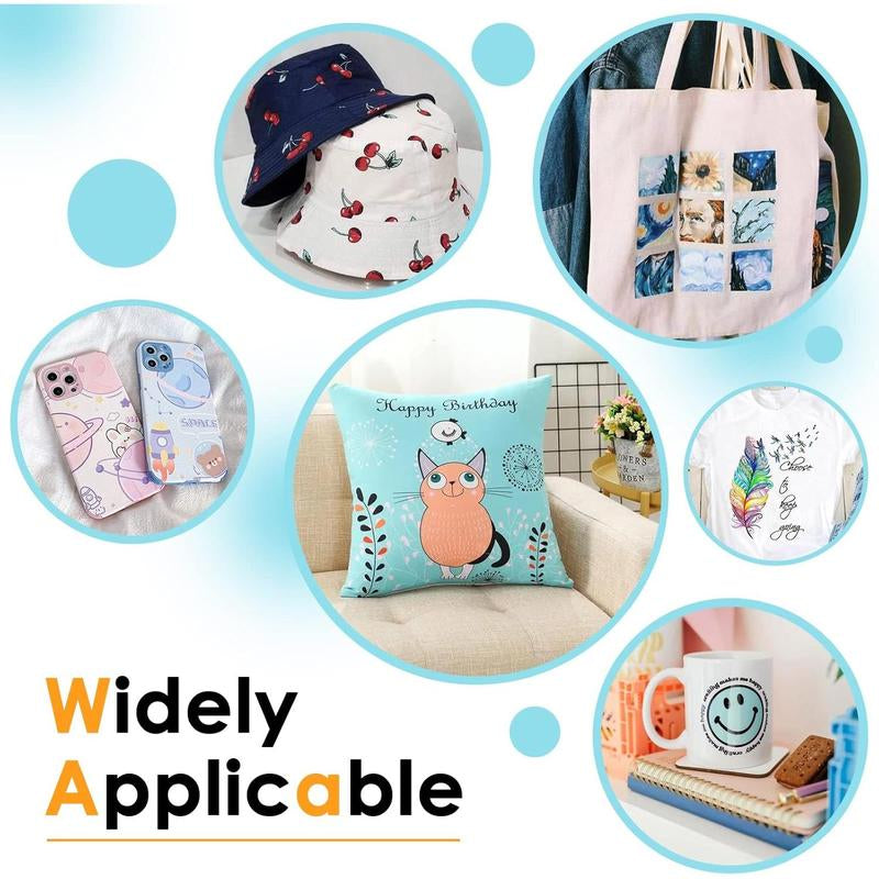 Sublimation Paper 8.5 X 11 Inches - 30 Sheets Sublimation Transfer Paper Compatible with Inkjet Printer, Easy to Transfer 120 Gsm Sublimination Paper for Tumblers, T-Shirts, Mugs